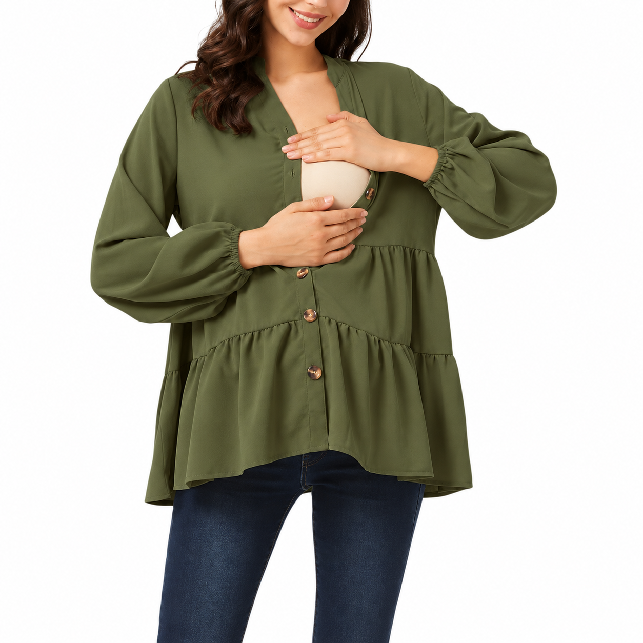 Blusa Elegante de Lactancia