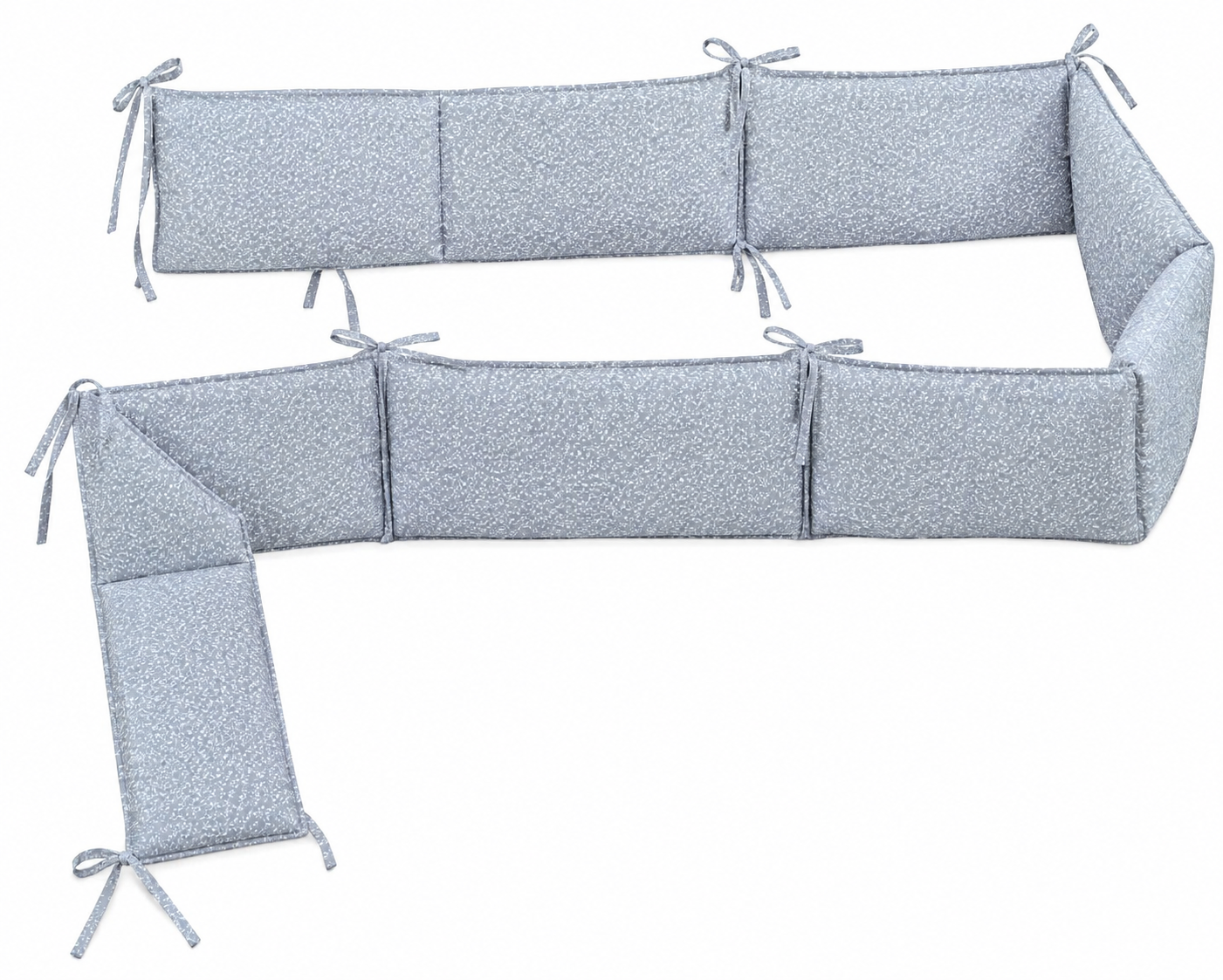 Protector Acolchado para Cuna – Gris